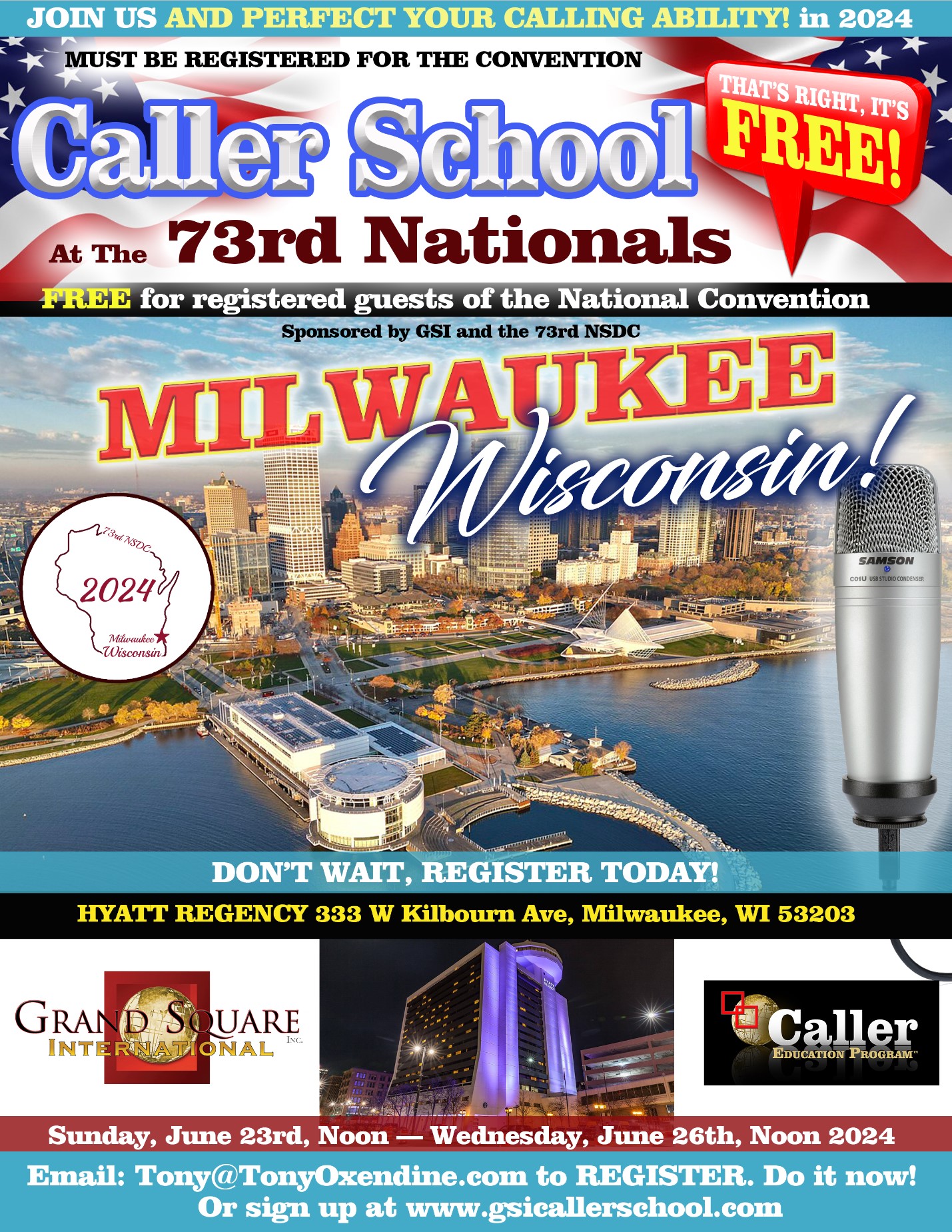 Free Caller School 73rd Nationals